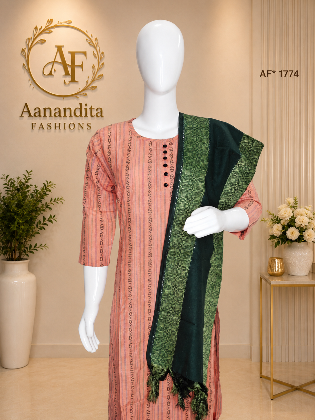 mul chanderi frock mul chanderi frock