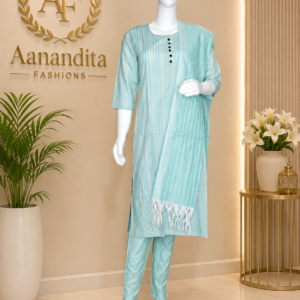 mul chanderi frock