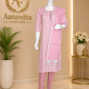 mul chanderi frock