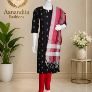 mul chanderi frock