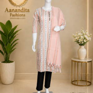 mul chanderi frock