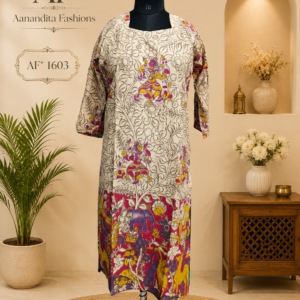 cotton kalamkari straight top