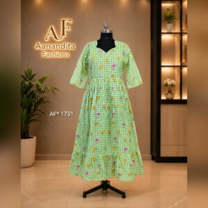 cotton kalamkari frock